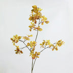 Realistic Hanging Bellflower Faux Plant, 43" Indoor Home Decor, Red & Yellow, Perfect for Weddings, Events, or Window Displays