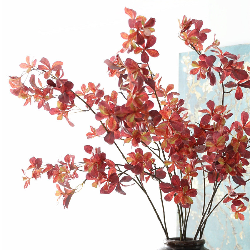 Realistic Hanging Bellflower Faux Plant, 43" Indoor Home Decor, Red & Yellow, Perfect for Weddings, Events, or Window Displays