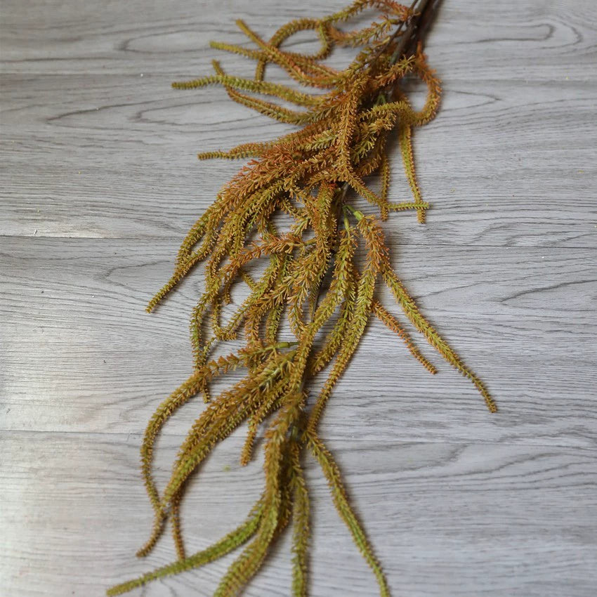 41" Faux Cascading Amaranthus Stem, Realistic Hanging Tassel Flower for Tall Vases, Wedding Decor, Floral Design & Boho Home Arrangements