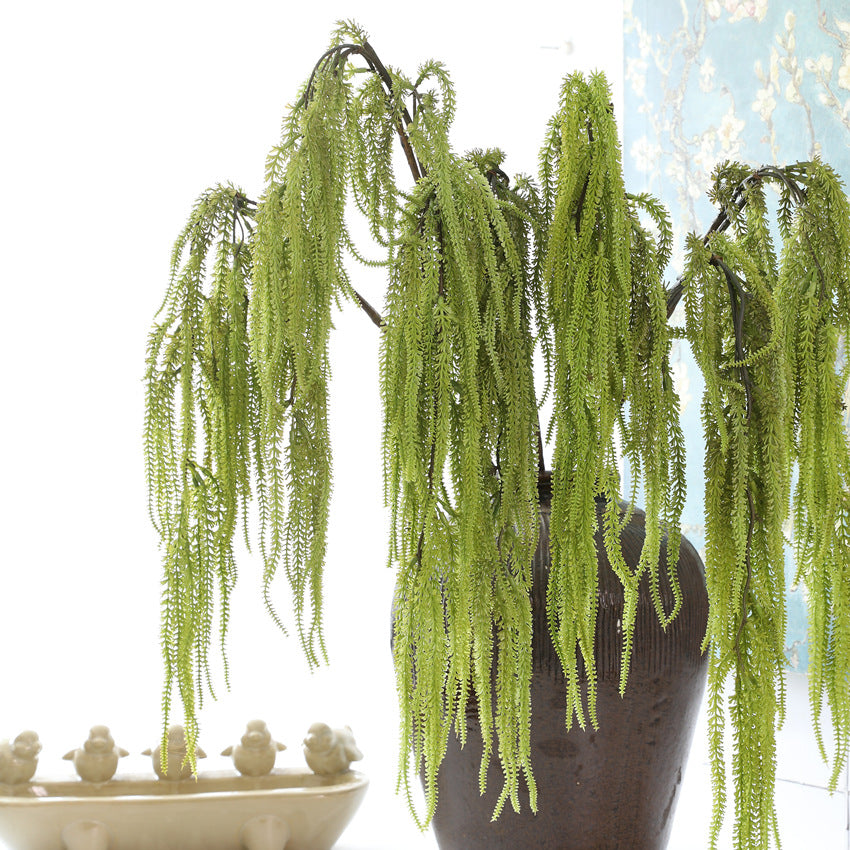 41" Faux Cascading Amaranthus Stem, Realistic Hanging Tassel Flower for Tall Vases, Wedding Decor, Floral Design & Boho Home Arrangements