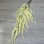 41" Faux Cascading Amaranthus Stem, Realistic Hanging Tassel Flower for Tall Vases, Wedding Decor, Floral Design & Boho Home Arrangements