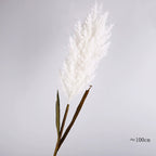 Faux Pampas Grass Stem, 39-Inch Tall Fluffy Reed, Realistic & Natural Look for Floor Vases, Boho Home Decor, Wedding Floral Arrangements