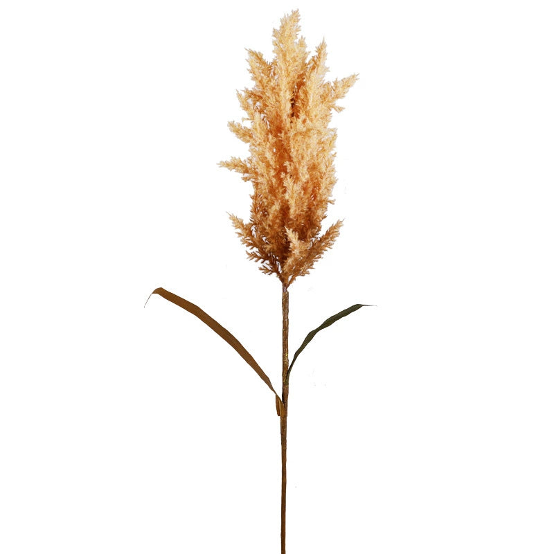 Faux Pampas Grass Stem, 39-Inch Tall Fluffy Reed, Realistic & Natural Look for Floor Vases, Boho Home Decor, Wedding Floral Arrangements