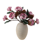 Large Real Touch Magnolia Flower Stem, 28" Tall with 3 Blooms, Faux Floral for Wedding Bouquets, Event Planners & Elegant Home Decor