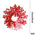 Realistic Red Berry Christmas Garland, Festive Holiday Wreath for Front Door, Mantel, Event Decor, Professional Quality Artificial Greenery