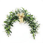 Large 31" Artificial Olive Garland, Realistic Faux Olive Branch Swag for Fireplace Mantel, Wall Decor, Mirror Accent, Farmhouse Wedding