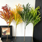 Artificial Foxtail Grass Stems, 30" Set of 2, Realistic Autumnal Plumes, Tall Vase Filler for Home Decor, Wedding Arrangements, Event Design
