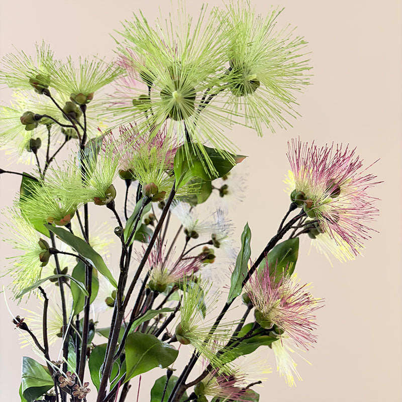 Realistic Mimosa Flower Arrangement 38" Faux Floral Decoration, Perfect for Home Decor, Weddings, Special Events, and Cottagecore Aesthetics