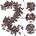 71" Realistic Maple Leaf Garland, Faux Autumn Foliage Vine in Red, Yellow & Green, Lifelike Thanksgiving Decor, Halloween Mantel, Fall Wedding Arch