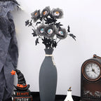 Spooky Eyeball Floral Stem, 20-Inch Tall Artificial Flower Pick, Gothic Halloween Decor for Vases, Macabre Wreaths & Dark Floral Arrangements