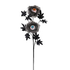 Spooky Eyeball Floral Stem, 20-Inch Tall Artificial Flower Pick, Gothic Halloween Decor for Vases, Macabre Wreaths & Dark Floral Arrangements