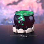 Halloween Glow-in-the-Dark Ghost Pumpkin Resin Decor, 6 Styles, Perfect for Home Decor, Party, and Seasonal Displays