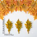 Artificial Oak Leaves, Single Stem, Pack of 50, 5.5" Long, Perfect for Halloween Decor, Crafting, and Seasonal Arrangements