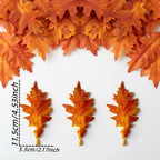 Realistic Faux Oak Leaves Stem - 11.5cm (4.5") & 14cm (5.5") - Perfect for Vases, Home Decor, Weddings, and Events
