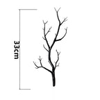 Spooky Black Branch Wreath, 17 Inch, Artificial Twig Wreath for Halloween Front Door, Gothic Wedding Decor, Moody Sculptural Wall Art