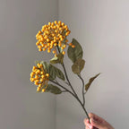 Autumn Hydrangea & Berry Artificial Stem, 21", Large Realistic Faux Flower Spray for Vase Filler, Home Decor, Wedding Bouquets & Arrangements