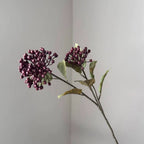 Autumn Hydrangea & Berry Artificial Stem, 21", Large Realistic Faux Flower Spray for Vase Filler, Home Decor, Wedding Bouquets & Arrangements