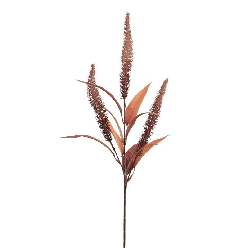 Faux Autumn Foxtail Grass, 28" Long Stem, Realistic Wild Grass Plumes for Vase Filler, Farmhouse Home Decor, Fall Wedding Arrangements, Bulk