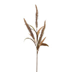 Faux Autumn Foxtail Grass, 28" Long Stem, Realistic Wild Grass Plumes for Vase Filler, Farmhouse Home Decor, Fall Wedding Arrangements, Bulk