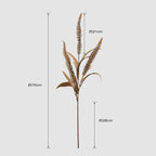 Faux Autumn Foxtail Grass, 28" Long Stem, Realistic Wild Grass Plumes for Vase Filler, Farmhouse Home Decor, Fall Wedding Arrangements, Bulk
