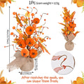 Faux Autumn Maple Leaf Berry Tree, 16" Real-Touch Decorative Accent for Thanksgiving Table Decor, Home Styling, Events, and Seasonal Displays