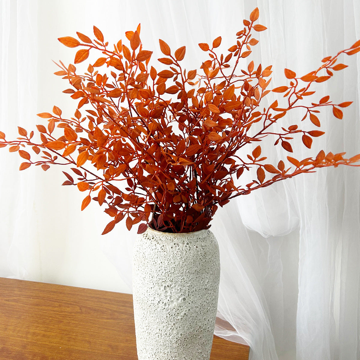 Realistic Artificial Nandina Plant - 37" Faux Greenery for Home Decor, Weddings, Events, and Outdoor Spaces
