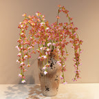 Set of 3 Long Hanging Wisteria Flowers, 39" Artificial Trailing Vine, Realistic Silk Blooms for Wedding Arch, Ceiling Decor, Event & Home Floral