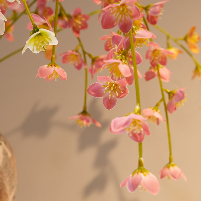 Set of 3 Long Hanging Wisteria Flowers, 39" Artificial Trailing Vine, Realistic Silk Blooms for Wedding Arch, Ceiling Decor, Event & Home Floral