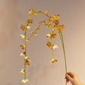 Set of 3 Long Hanging Wisteria Flowers, 39" Artificial Trailing Vine, Realistic Silk Blooms for Wedding Arch, Ceiling Decor, Event & Home Floral