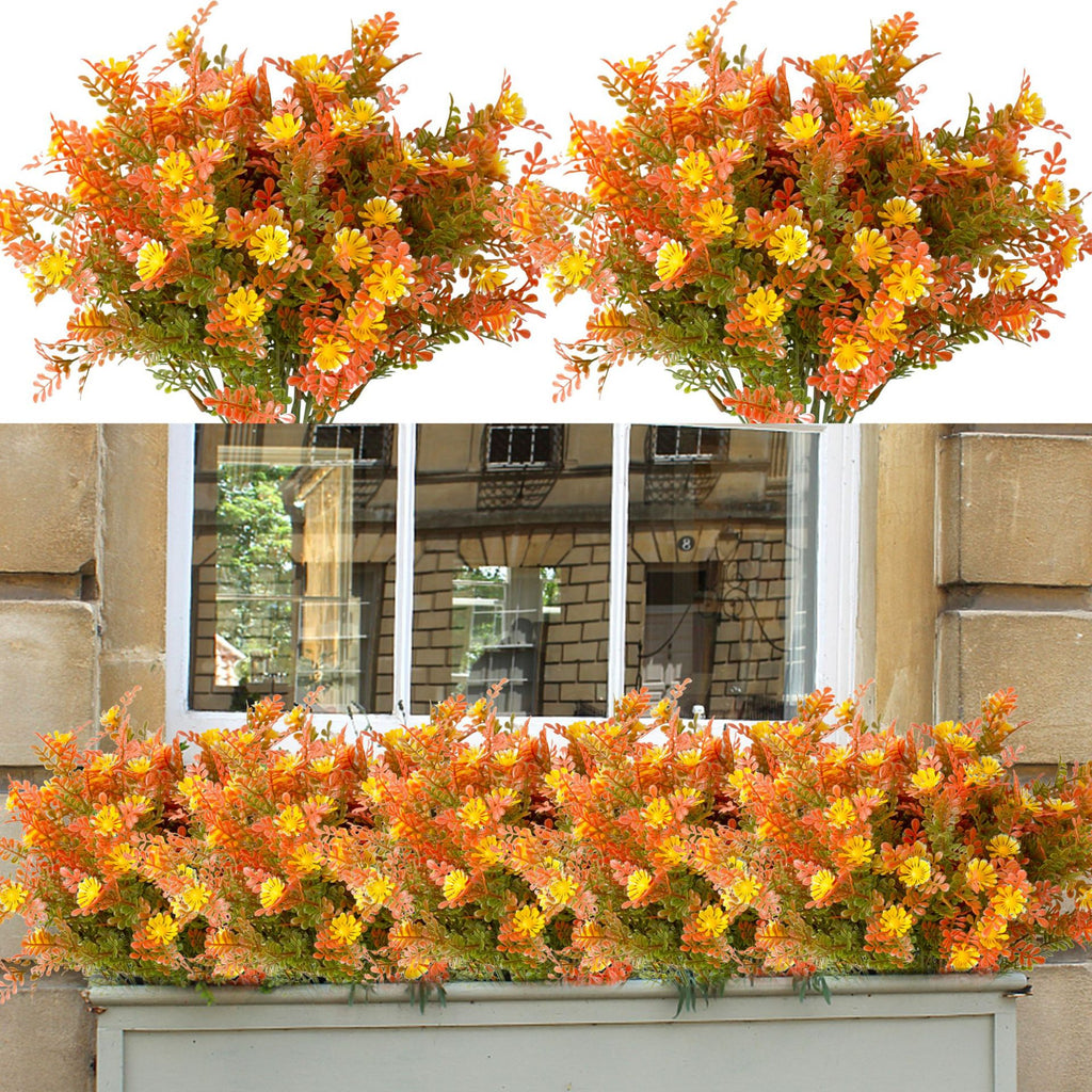 Realistic Eucalyptus Artificial Flowers, 14" Faux Wildflower Bouquet, Perfect for Home Decor, Weddings, and Craft Projects