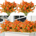 Realistic Eucalyptus Artificial Flowers, 14" Faux Wildflower Bouquet, Perfect for Home Decor, Weddings, and Craft Projects