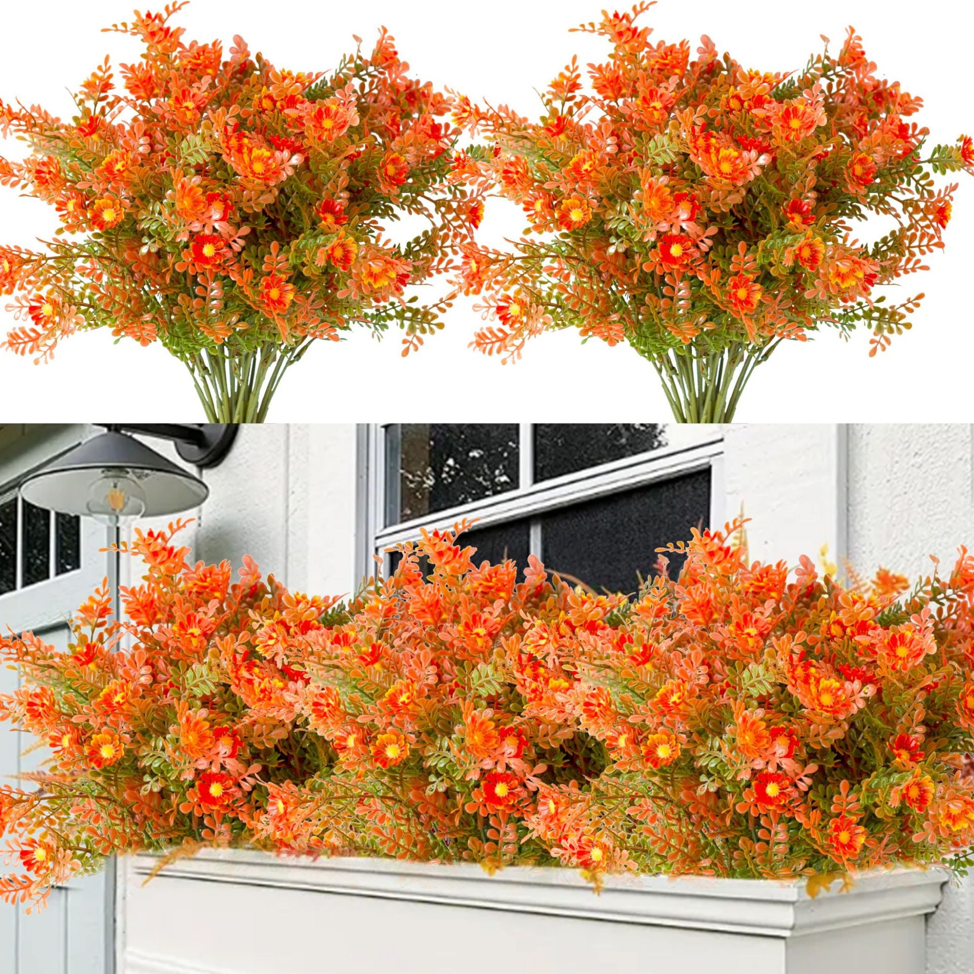 Realistic Eucalyptus Artificial Flowers, 14" Faux Wildflower Bouquet, Perfect for Home Decor, Weddings, and Craft Projects
