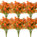 Realistic Eucalyptus Artificial Flowers, 14" Faux Wildflower Bouquet, Perfect for Home Decor, Weddings, and Craft Projects
