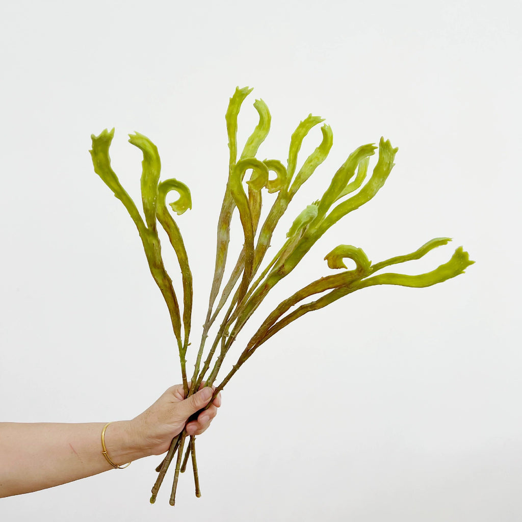 Realistic 24" Faux Fern Wall Decoration, Lifelike Greenery for Home Decor, Weddings, Events, and Planters