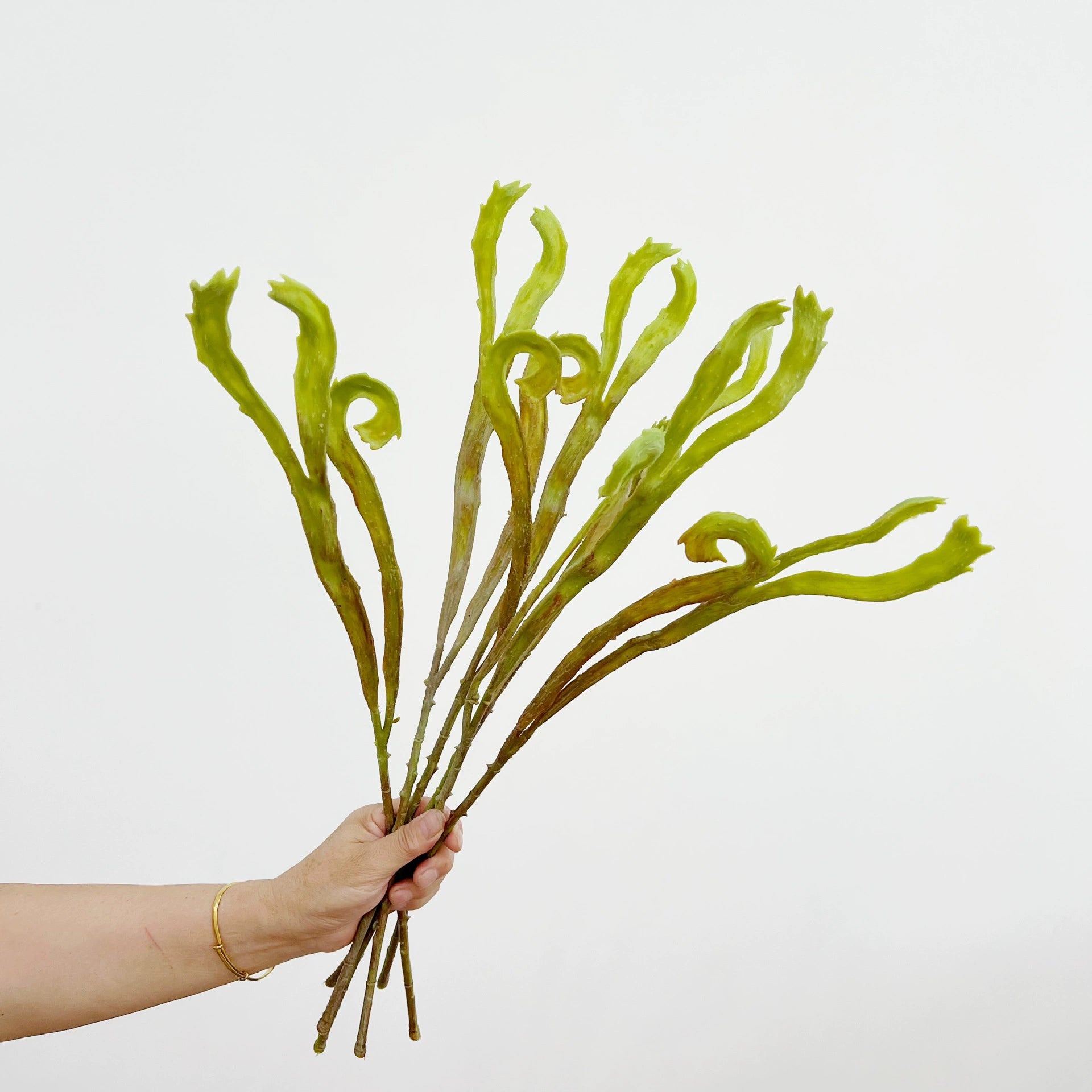 Realistic 24" Faux Fern Wall Decoration, Lifelike Greenery for Home Decor, Weddings, Events, and Planters