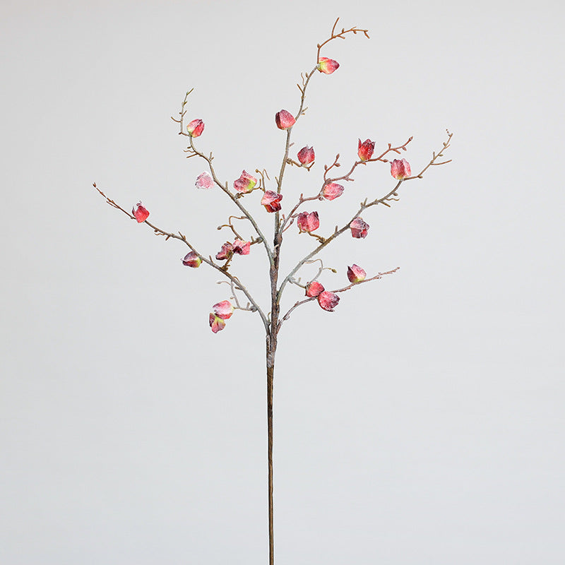Frosted Winter Faux Floral Branches, 30" Real-Touch Decor in Purple, Blue, Red, Green & Burgundy, Perfect for Home Decor, Weddings, and Event Planning