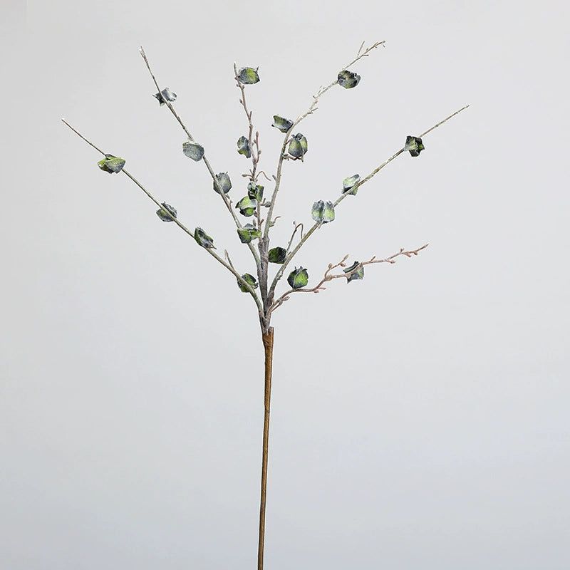 Frosted Winter Faux Floral Branches, 30" Real-Touch Decor in Purple, Blue, Red, Green & Burgundy, Perfect for Home Decor, Weddings, and Event Planning