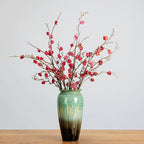 Frosted Winter Faux Floral Branches, 30" Real-Touch Decor in Purple, Blue, Red, Green & Burgundy, Perfect for Home Decor, Weddings, and Event Planning
