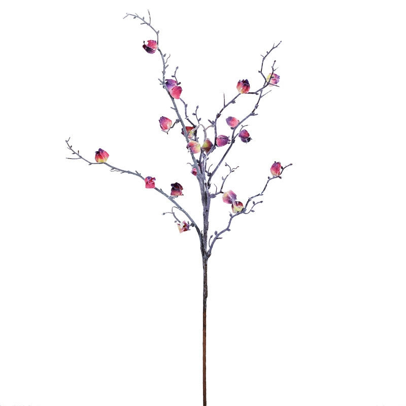 Frosted Winter Faux Floral Branches, 30" Real-Touch Decor in Purple, Blue, Red, Green & Burgundy, Perfect for Home Decor, Weddings, and Event Planning