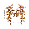 Realistic Faux Autumn Chrysanthemum Leaf Vine, 96" Long, Perfect for Home Decor, Weddings, Fall Celebrations, and Seasonal Displays