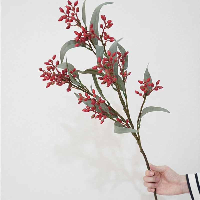 Eucalyptus Berry Artificial Plant 30" Realistic Faux Eucalyptus Decor, Home Decor, Wedding Arrangements, Cottagecore Style