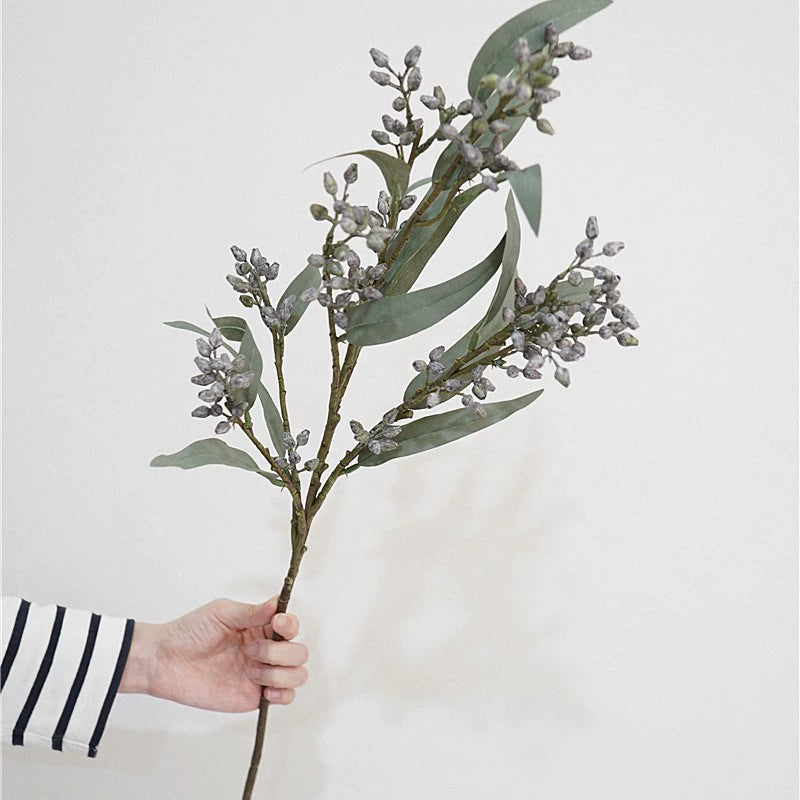 Eucalyptus Berry Artificial Plant 30" Realistic Faux Eucalyptus Decor, Home Decor, Wedding Arrangements, Cottagecore Style