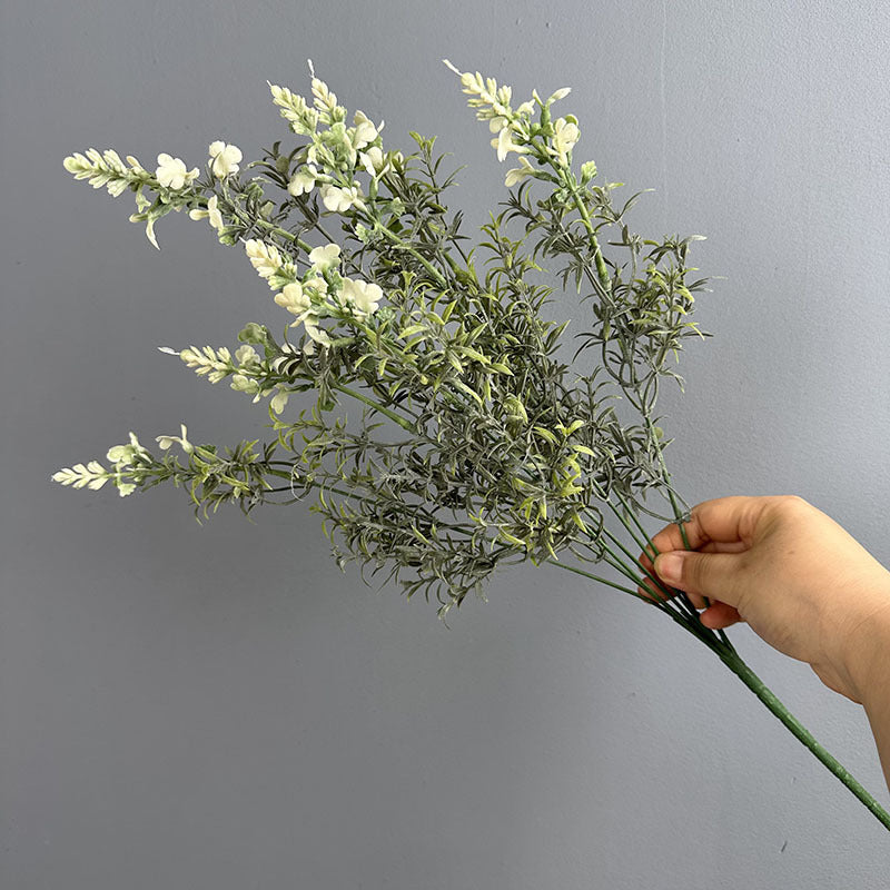 Lavender Artificial Flowers Set of 2, 21" Real-Touch Faux Floral Arrangement, Perfect for Home Decor, Weddings, and Events