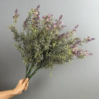 Lavender Artificial Flowers Set of 2, 21" Real-Touch Faux Floral Arrangement, Perfect for Home Decor, Weddings, and Events