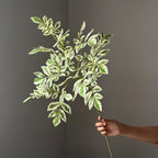 34" Lifelike Trailing Star Jasmine Vine, Realistic Faux Greenery Stem for Wedding Bouquets, Event Decor & Elevated Home Arrangements