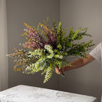 Real Touch Eucalyptus Stem, 25" Dusty Mauve Artificial Eucalyptus Branch, Lifelike Autumn Greenery for Wedding Bouquets, Vase Filler, Home Decor