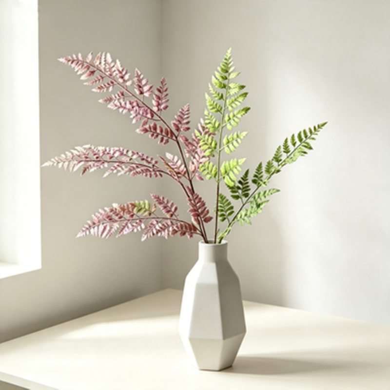 High-Quality Faux Greenery Branches - 28" Real-Touch Leaves, Perfect for Home Decor, Weddings, and Event Planning, 2-Pack