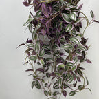 30" Realistic Trailing Vine, Artificial Purple-Tinged Hanging Plant, Bulk Faux Greenery for Wedding Planners, Wall Decor & DIY Florals