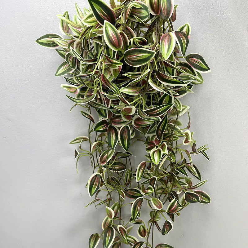 30" Realistic Trailing Vine, Artificial Purple-Tinged Hanging Plant, Bulk Faux Greenery for Wedding Planners, Wall Decor & DIY Florals