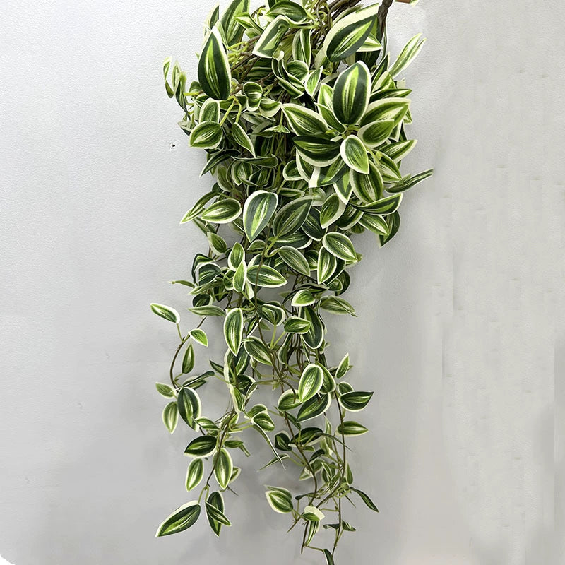 30" Realistic Trailing Vine, Artificial Purple-Tinged Hanging Plant, Bulk Faux Greenery for Wedding Planners, Wall Decor & DIY Florals